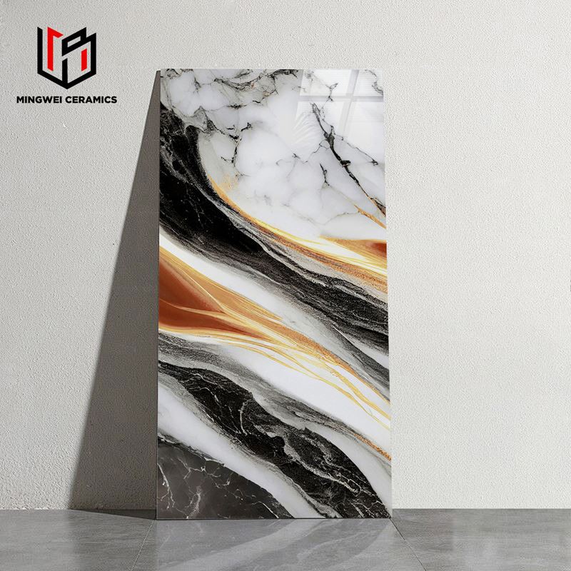 Teils aur caboledig gwydrog lliwgar