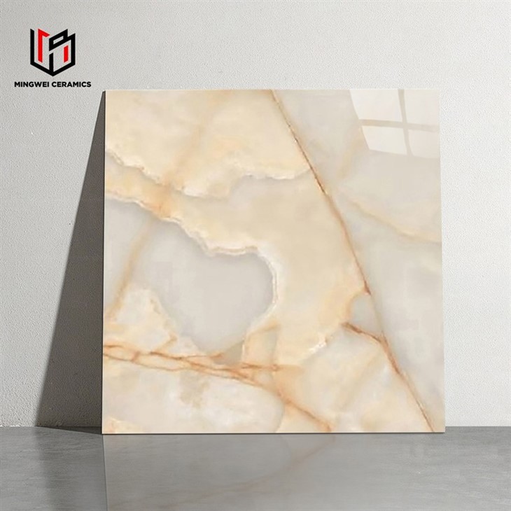 Glossy Beige Natural Marble Ceramic Tiles