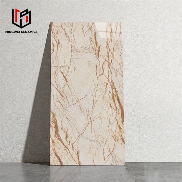 High-Gloss Marble Effect Tiles